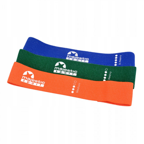 Набор резинок для фитнеса  Majestic Sport Loop Band 3 шт 11-20 кг M-LB-4607 - фото №5
